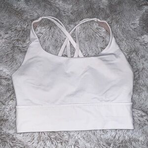 Energy sports bra in white longline